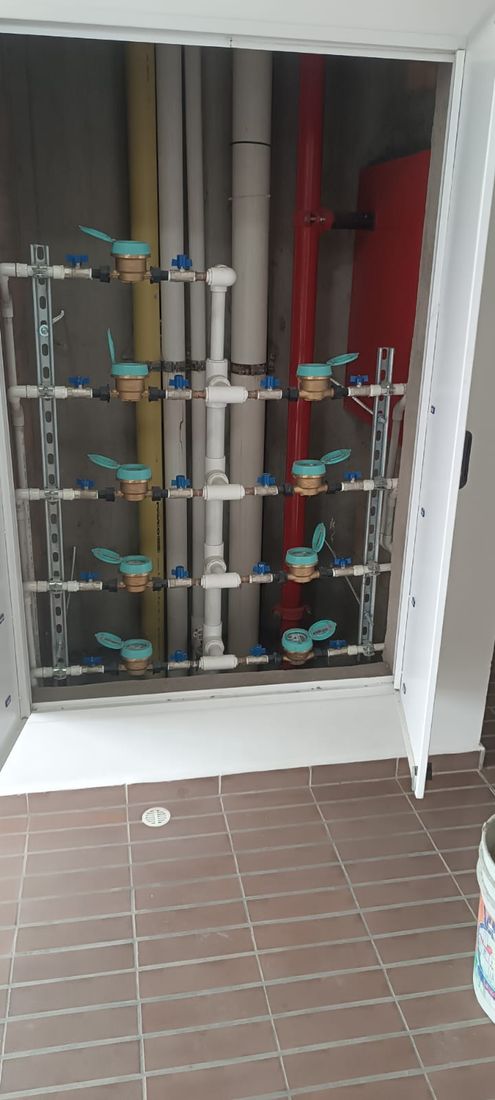 Cuarto de medidores de agua